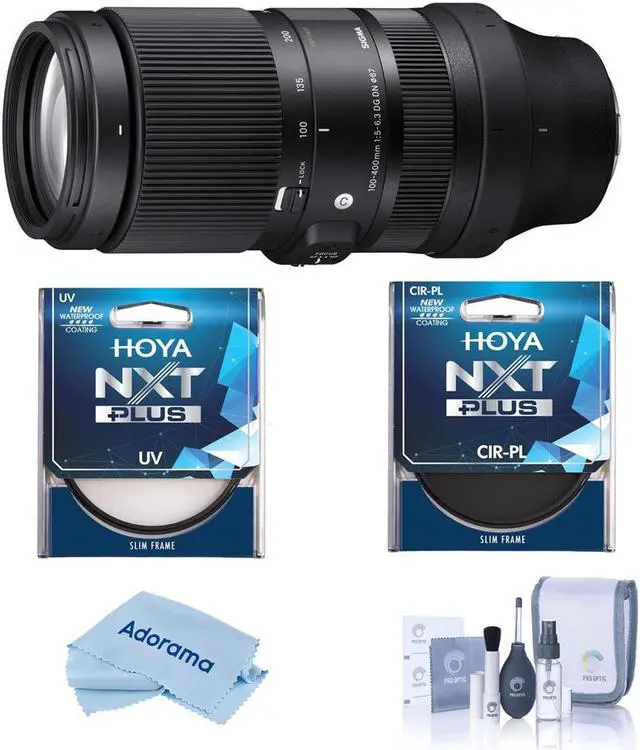 Main image of Sigma 100-400mm f/5-6.3 DG DN OS Lens for Leica L - Bundle with Hoya Fiter Kit