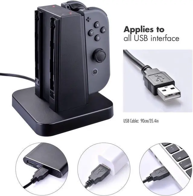 Alt view image 11 of 19 - Nintendo Switch Joy-Con Charging Dock