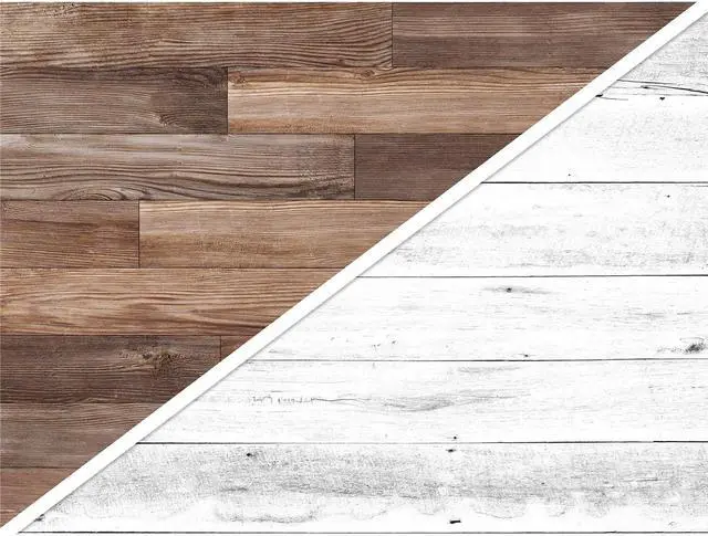 Alt view image 2 of 7 - V-FLAT WORLD Duo Board - 24x24" Double Sided Surface Board, Whitewash/Hickory Planks