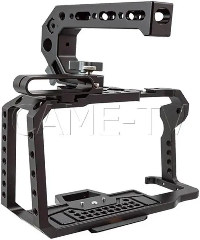 Alt view image 8 of 12 - CAME-TV BMPCC 4K/6K Full Cage Rig for Blackmagic Design Pocket Cinema Camera 4K/6K with Top Handle T5 SSD Holder Cold Shoe