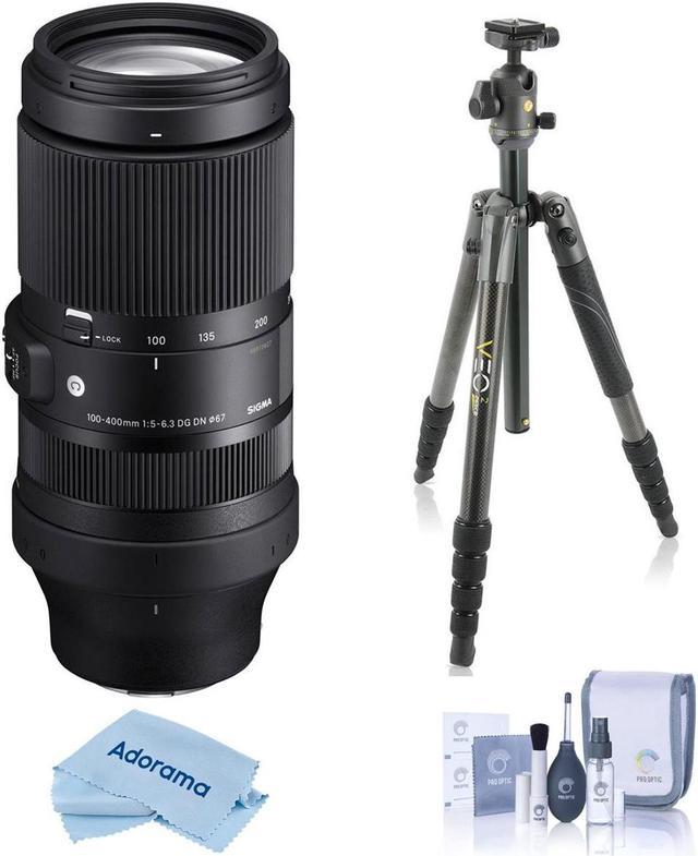 Sigma 100-400mm f/5-6.3 DG DN OS Lens for Sony E - Bundle w