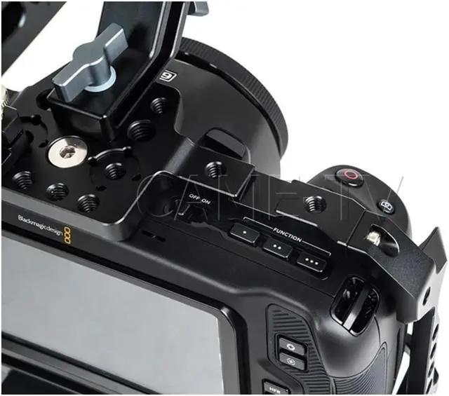 Alt view image 11 of 12 - CAME-TV BMPCC 4K/6K Full Cage Rig for Blackmagic Design Pocket Cinema Camera 4K/6K with Top Handle T5 SSD Holder Cold Shoe