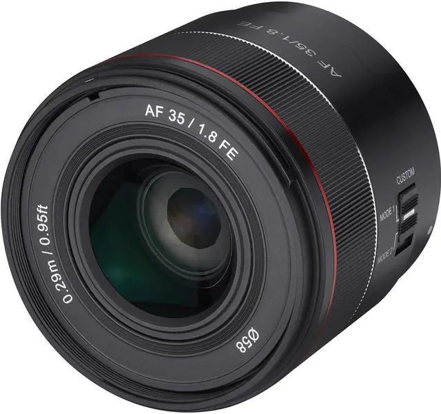 Alt view image 4 of 6 - Rokinon AF 35mm f/1.8 FE Compact Full Frame Wide Angle Lens for Sony E #IO3518-E