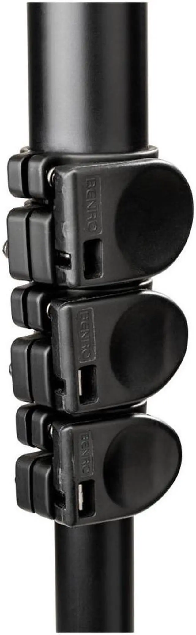 Alt view image 3 of 9 - Benro A38FD Classic Aluminum Video Monopod with S2 PRO Flat Base Video Head