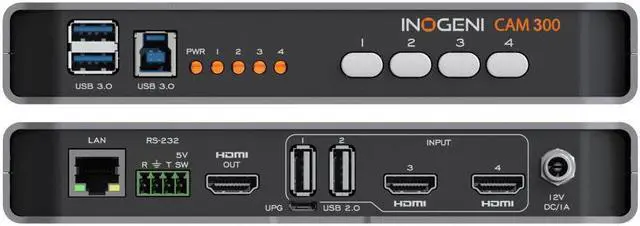 Alt view image 2 of 5 - INOGENI CAM 300 4:1 HDMI and USB 2.0 Camera Selector, HDMI and USB 3.0 Output
