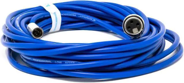Main image of Kondor Blue 25' Mini XLR Male to XLR Female Audio Cable for BMPCC 4K/6K Camera, Blue