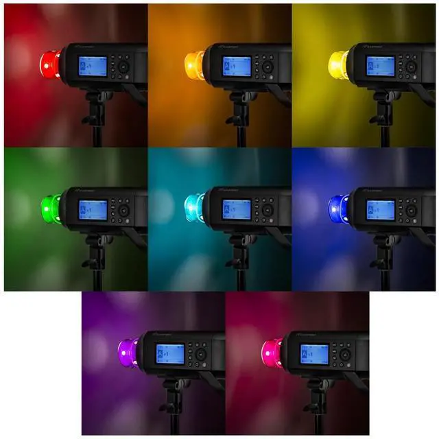 Alt view image 5 of 5 - Flashpoint Creative Color Gel Kit For Xplor400 Pro and Godox AD400 Pro Monolights