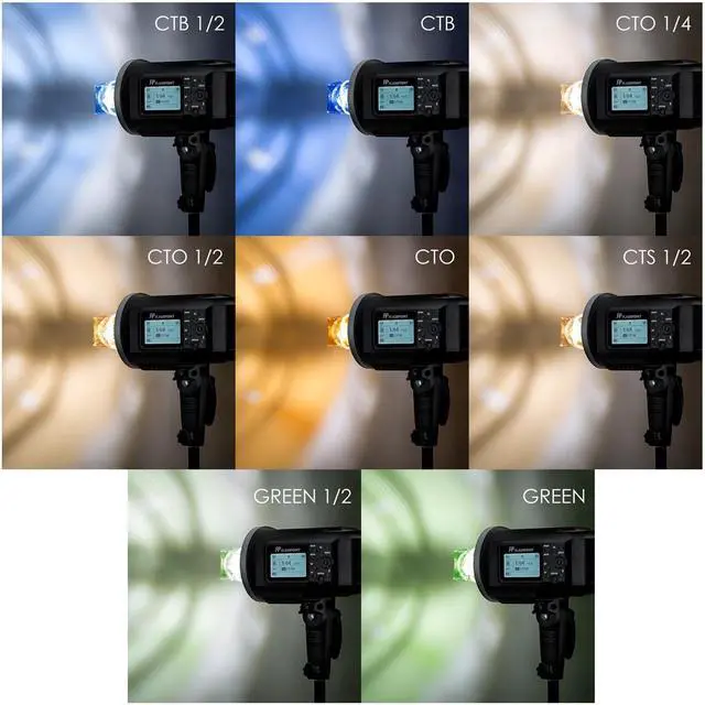 Alt view image 3 of 3 - Flashpoint Flashpoint Color Correction Gel Kit Compatible with Godox AD600 and Flashpoint Xplor 600 Monolights