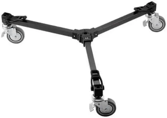 Alt view image 2 of 5 - Libec LX10 Studio 3-Section Aluminum Tripod with H65B Head with DL-3B Dolly