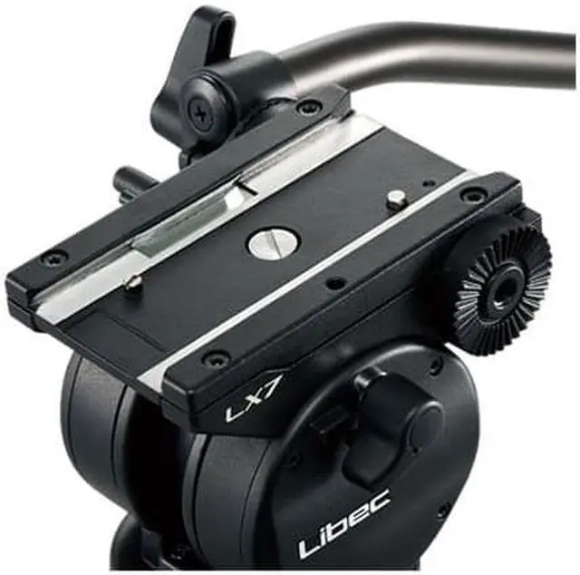 Alt view image 5 of 5 - Libec LX10 Studio 3-Section Aluminum Tripod with H65B Head with DL-3B Dolly