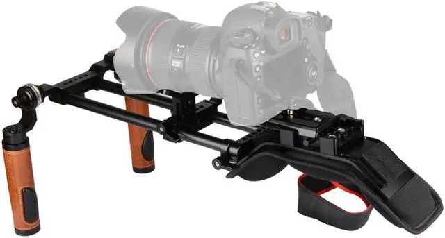 Alt view image 5 of 6 - CAMVATE DSLR Shoulder Mount Rig with Manfrotto QR Base Plate and ARRI Rosette Dual Handgrip