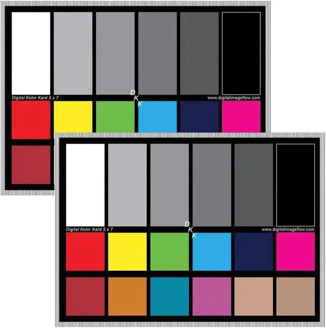 Alt view image 8 of 9 - dgk color tools dkk 5" x 7" set of 2 white balance and color calibration charts with 12% and 18% gray  includes frame stand and user guide