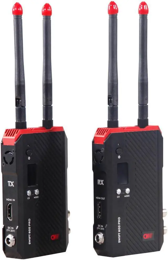 Alt view image 4 of 6 - Crystal Video Technology SWIFT800 Pro SDI & HDMI Wireless Video Transmission Kit