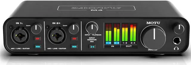 Alt view image 4 of 17 - MOTU M4 4x4 USB-C Audio Interface