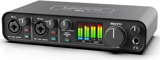 Alt view image 3 of 17 - MOTU M4 4x4 USB-C Audio Interface