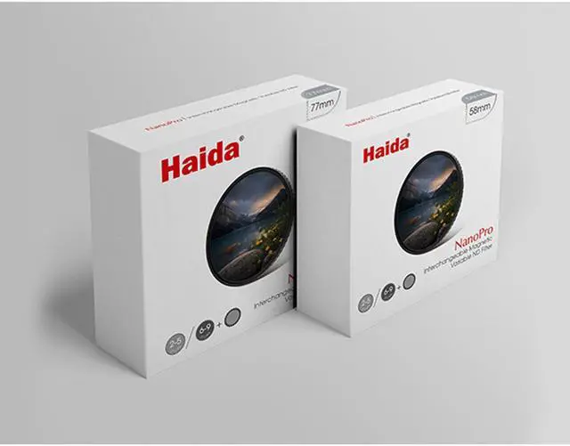 Alt view image 2 of 2 - Haida NanoPro 77mm Interchangeable Magnetic Variable ND Filters, 2-5 & 6-9 Stop
