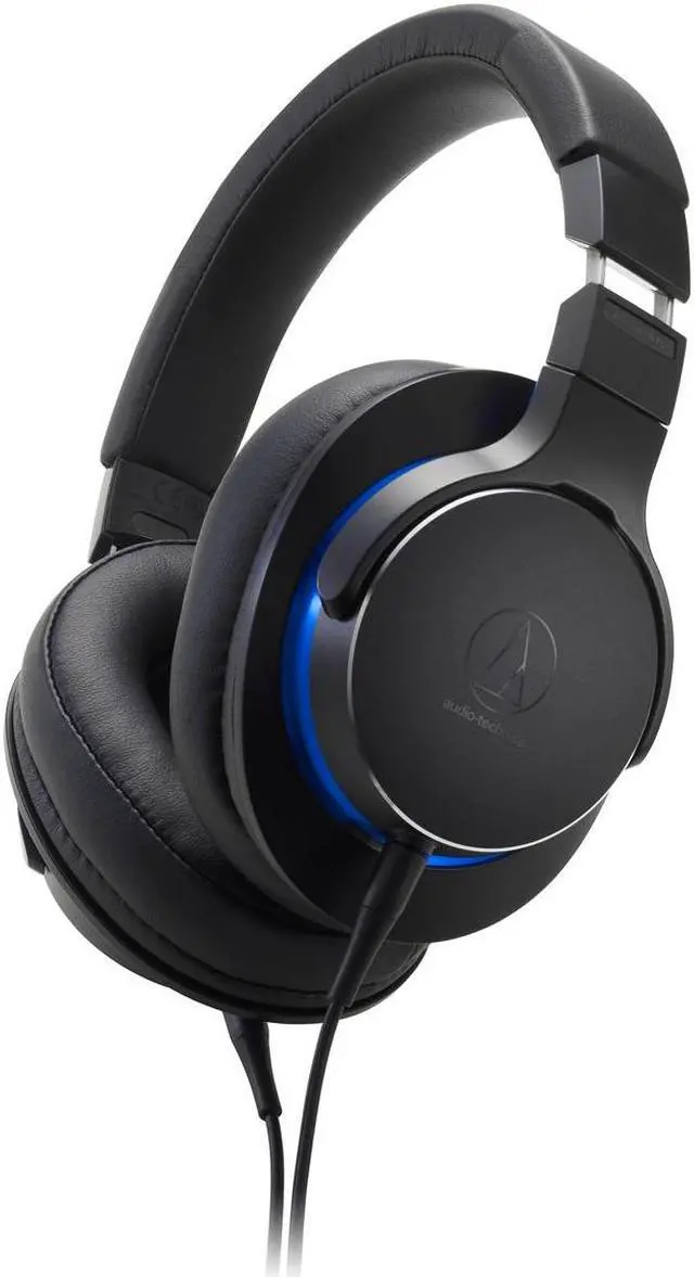Alt view image 3 of 8 - Audio-Technica ATH-MSR7bBK Over-Ear High-Resolution Headphones, Black