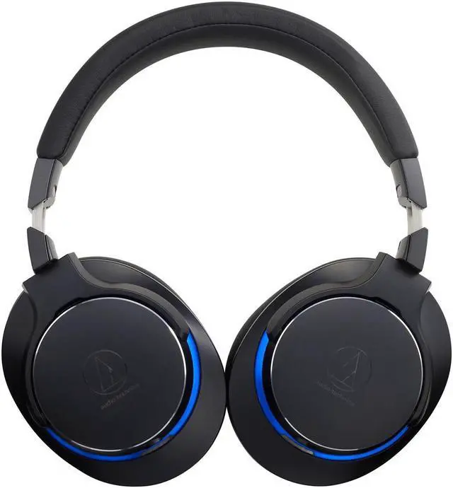 Alt view image 4 of 8 - Audio-Technica ATH-MSR7bBK Over-Ear High-Resolution Headphones, Black