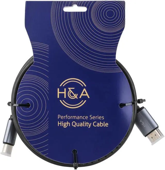 Alt view image 4 of 4 - H&A High-Speed HDMI 2.0 Cable with Ethernet (Gold Series) 15' #HDMI-MM-15