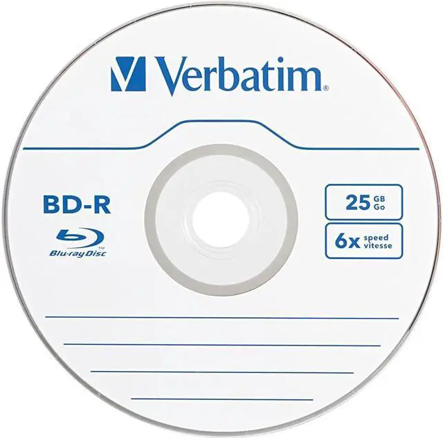 Alt view image 5 of 8 - VERBATIM CORPORATION 97238 10PK BD-R 25GB 6X SPINDLE BOX