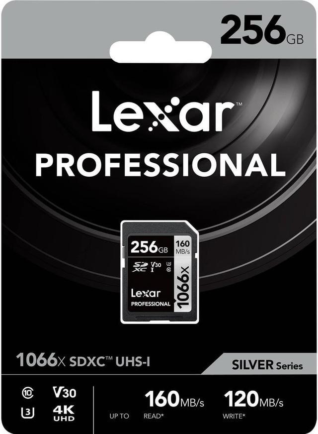Lexar SILVER Series Professional 1066x 256GB SDXC UHS-I Memory