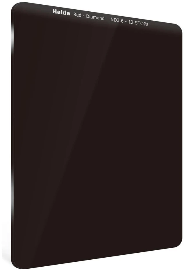 Main image of Haida Red Diamond 75x100mm 3.6 (4000x) 12-Stop Glass Neutral Density Filter