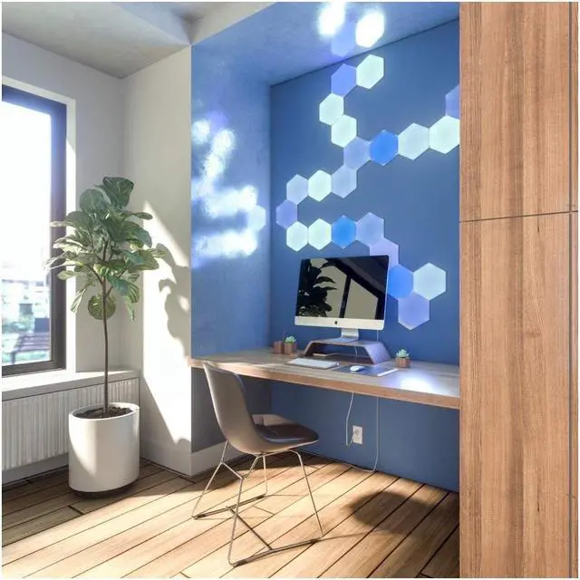 Alt view image 5 of 6 - nanoleaf NL420001HX3P Shapes-Hexagons Expansion Pack