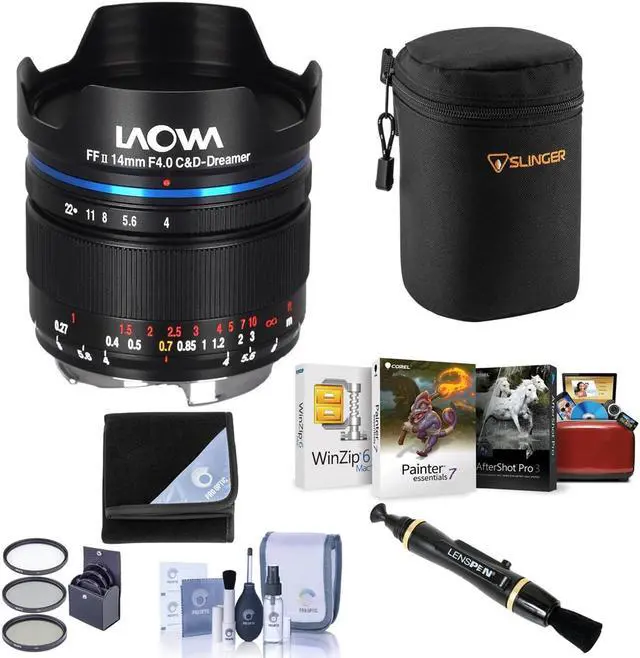 Main image of Venus Laowa 14mm f/4 FF RL Zero-D Lens for Nikon Z, Bundle with ProOptic 52mm Filter Kit, Cleaning Kit, Mac Software Kit, Lens Cleaner