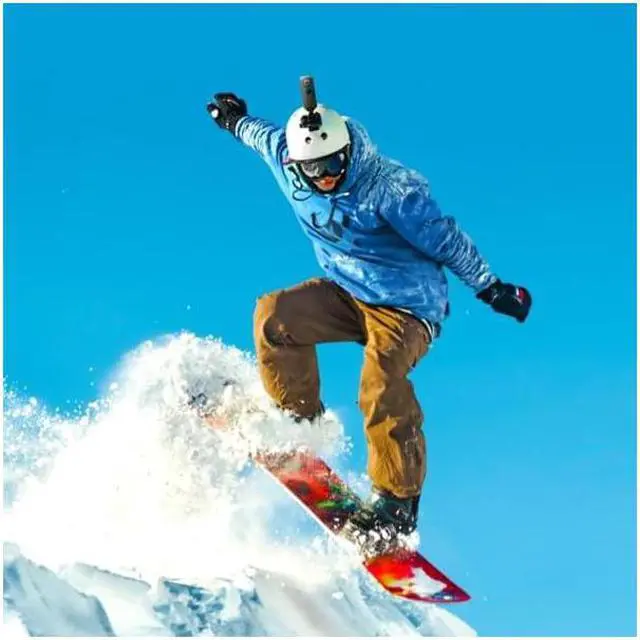 Alt view image 3 of 4 - Insta360 Accessory DPTSKSC/A Snow Bundle Selfie Stick+Helmet Flat Adhesive Mount