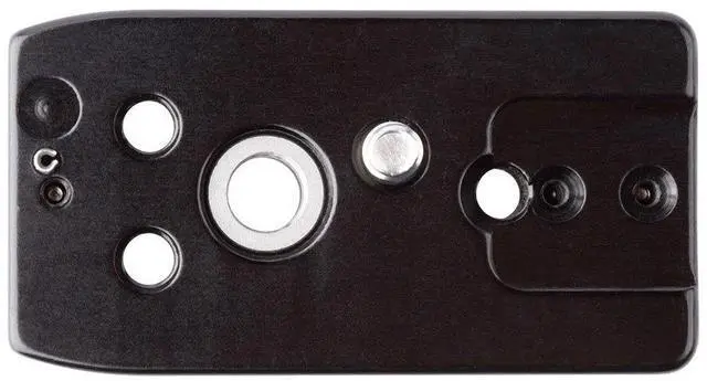 Alt view image 3 of 7 - ProMediaGear PBCR56 Arca-Swiss Bracket Plate with SS2 Strap Port for Canon R5 and R6 Camera