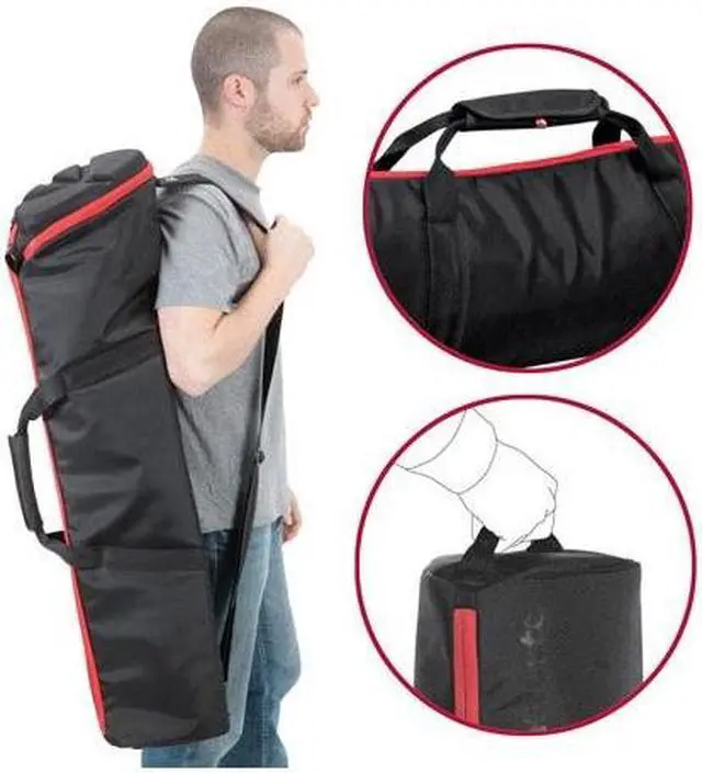 Alt view image 8 of 12 - Manfrotto MBAG100PN Padded Tripod Bag