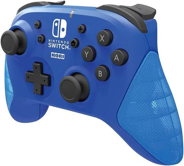 Alt view image 3 of 7 - HORI Nintendo Switch HORIPAD Wireless Pro Controller - Blue