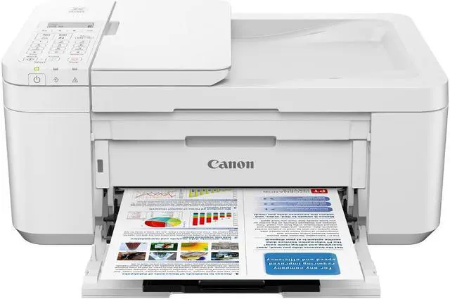 Alt view image 4 of 7 - Canon PIXMA TR4520 ESAT (Black): Approx. 8.8 ipm Black Print Speed USB / Wi-Fi InkJet MFC / All-In-One Color Printer - White