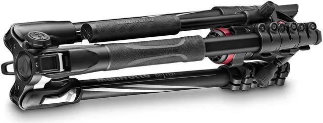 Alt view image 14 of 17 - Manfrotto Befree Live Aluminum Tripod Kit, Fluid Video Head, Lever Locks, Black