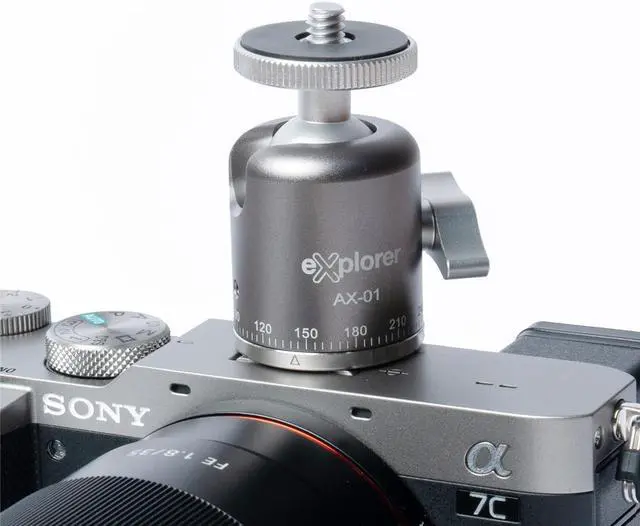 Alt view image 4 of 4 - Explorer AX-01 Aura Explorer Mini Ball Head