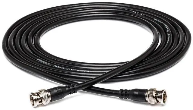 Alt view image 2 of 5 - Hosa Technology 6' BNC Male to BNC Male RG-59 75 ohm Coaxial Cable #BNC59106