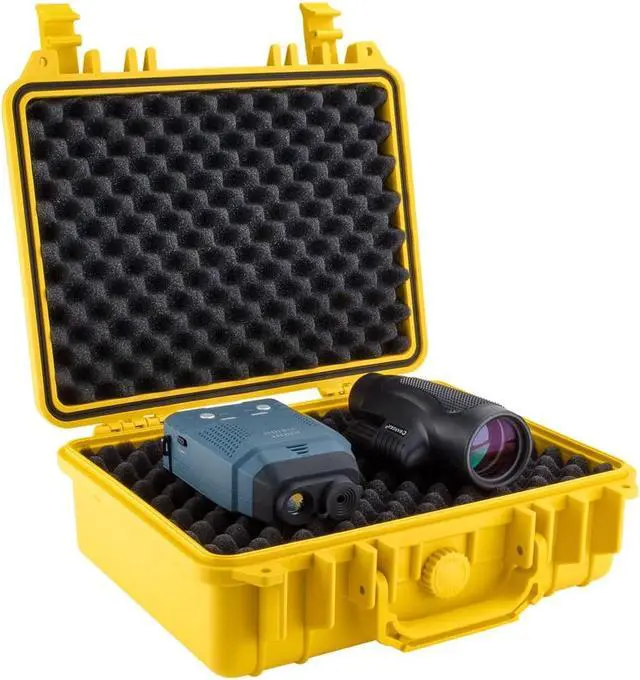 Alt view image 5 of 6 - BARSKA OPTICS BH12670 BARSKA OPTICS BH12670 HD-200 WT Protective Hard Case, Foam, Yel