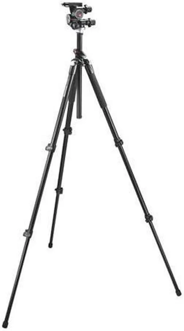 Main image of Manfrotto 055XPRO3 3-Section Aluminum Tripod, Bundle with 410 Junior Geared Head