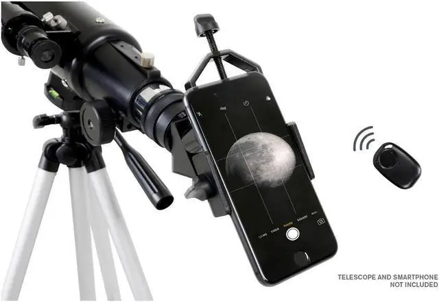 Alt view image 3 of 7 - Celestron 1.25" Smartphone Adapter DX Kit with Bluetooth Shutter Remote