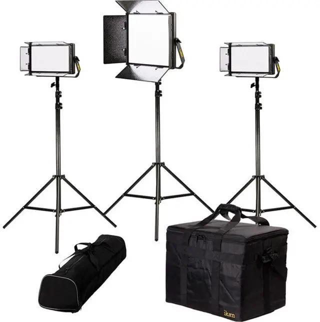 Main image of Ikan Lyra Bi-Color 3-Point LED Light Kit with 1x LB10 and 2x LB5 LED Light