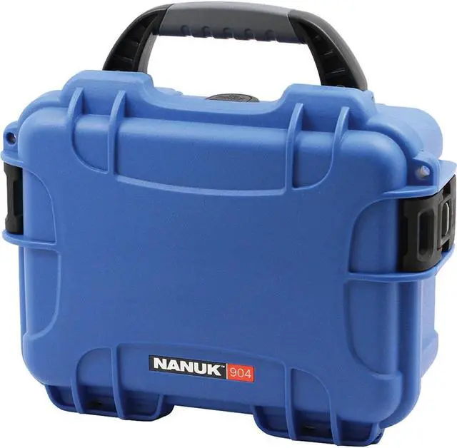 Main image of Nanuk Small Series 904 Lightweight NK-7 Resin Waterproof Protective Case with Foam for Mirrorless Camera or 2-Way Radio, Blue