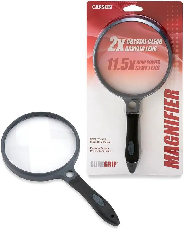 Alt view image 8 of 10 - Carson Optical SG-14 SureGrip Handheld Magnifier