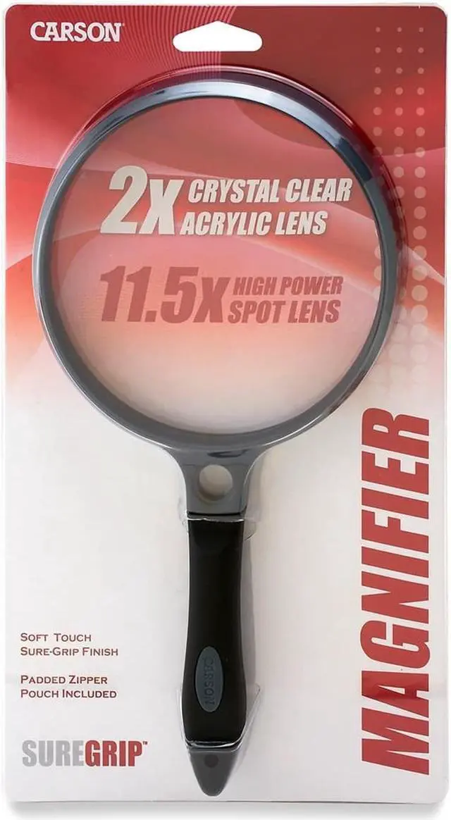 Alt view image 7 of 10 - Carson Optical SG-14 SureGrip Handheld Magnifier