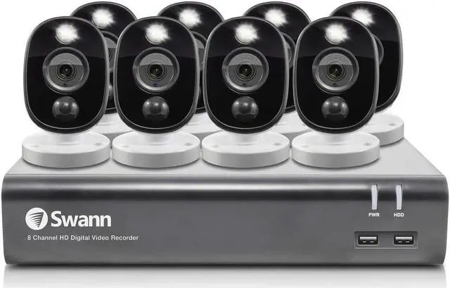 Alt view image 3 of 6 - 8CH DVR 1080PX8 CAM SYS