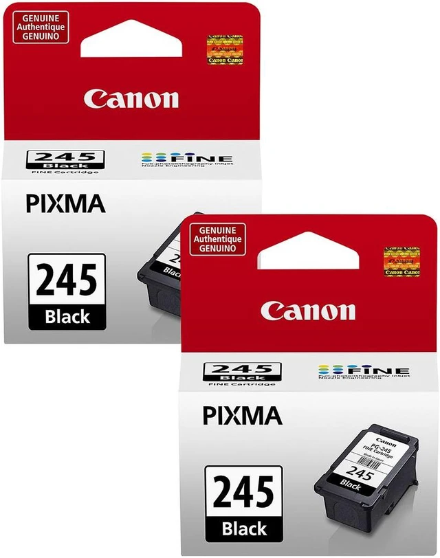 Main image of Canon PG-245 8ml Black Ink Cartridge for Select PIXMA Printers, 2-Pack