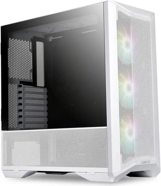 Alt view image 12 of 12 - LIAN LI LANCOOL II MESH RGB WHITE Tempered Glass ATX Case - White Color - LANCOOL II MESH RGB-W