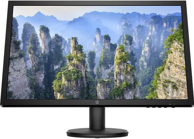 Alt view image 3 of 20 - HP V24 24" FHD 75Hz Monitor Black - 1920 x 1080 Full HD Display @ 75Hz - AMD FreeSync Technology - 1ms Response Time - Twisted Nematic Panel (TN) - Anti-glare panel w/ Low Blue Light Mode