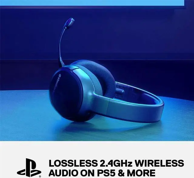 Alt view image 4 of 13 - SteelSeries Arctis 1 Wireless Gaming Headset for Playstation - USB-C Wireless - Detachable ClearCast Microphone - for PS5, PS4, PC, Nintendo Switch, Android - Black