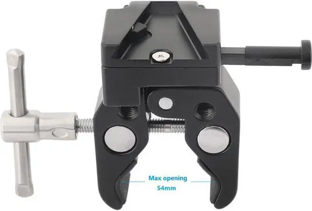 Alt view image 4 of 6 - CAMVATE Super Crab Clamp with Universal V-Lock Mount Quick Release Adapter