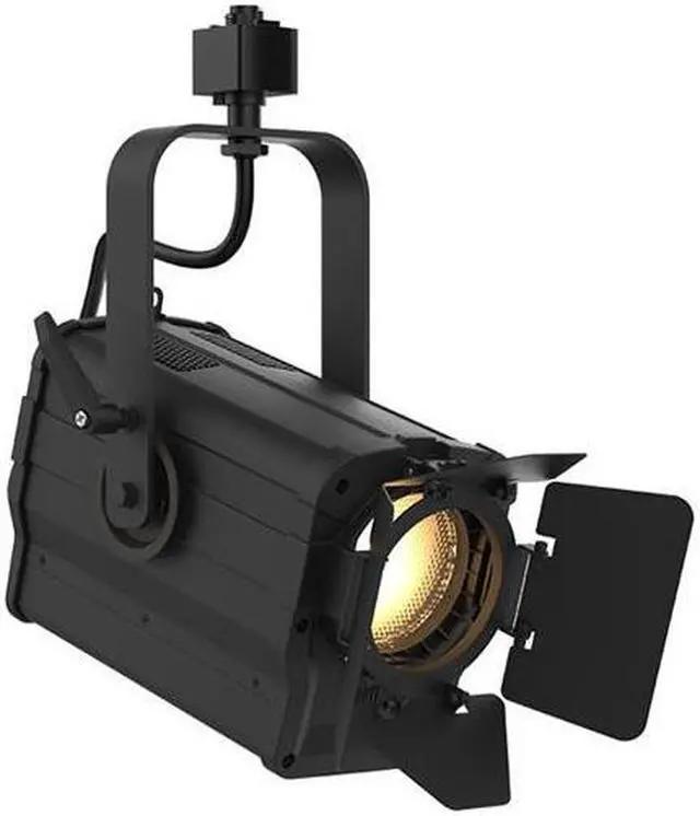 Main image of CHAUVET Professional CHAUVET Professional Ovation FTD-55WW 36W Warm    White LED Fresnel Fixture, Includes Barn Doors andTrack Adaptor, 3200K Color Temperature